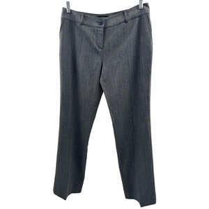 Absolu Paris Dress Pants‎ Women 8 Gray Pinstripe Hi Rise Corpcore Classic Career